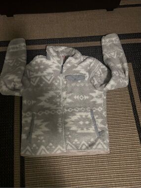 Gerry Weber Light Gray Patterned Fleece Zip Jacket
